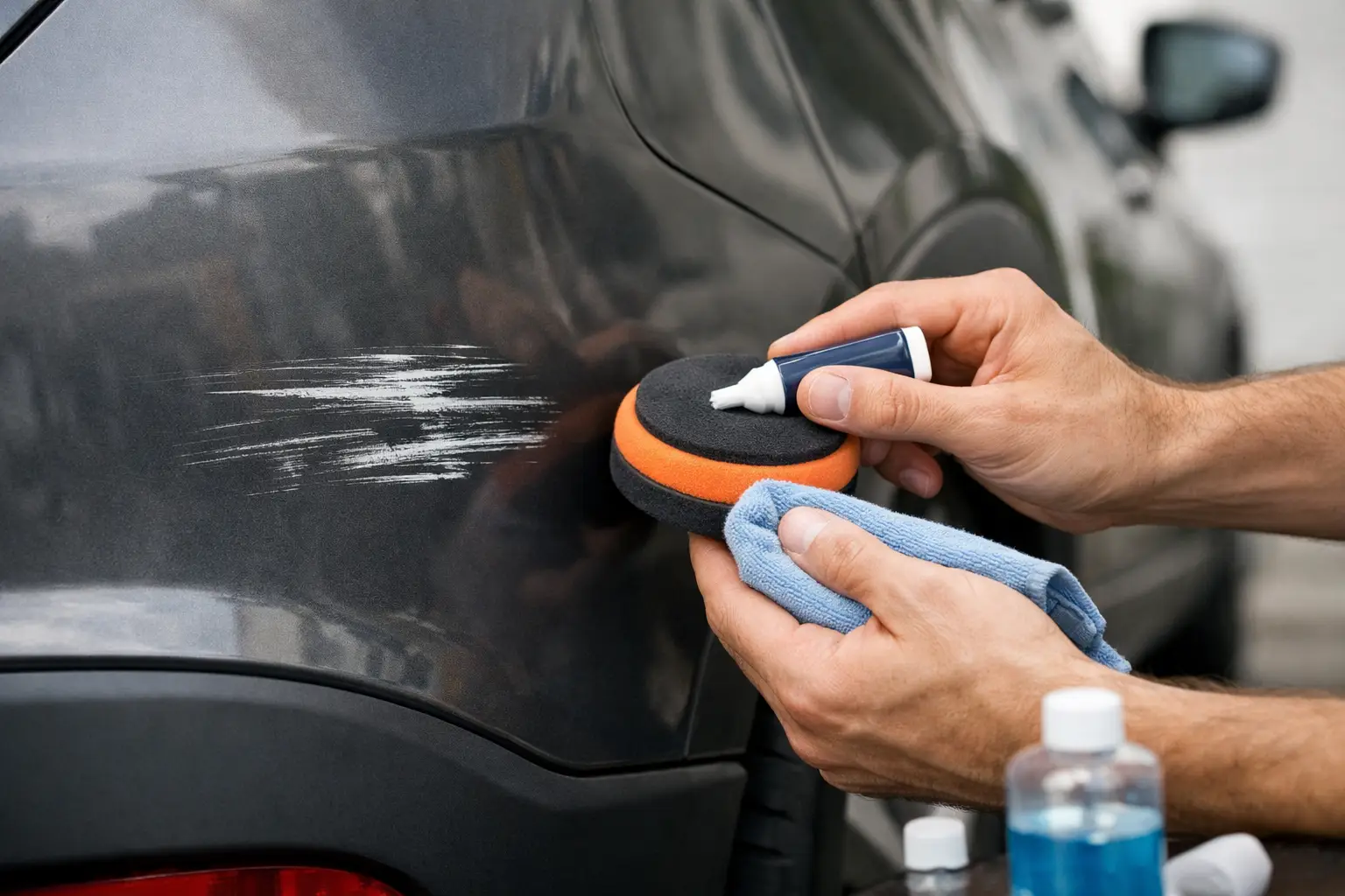 How to Remove a Paint Scrape on Car
