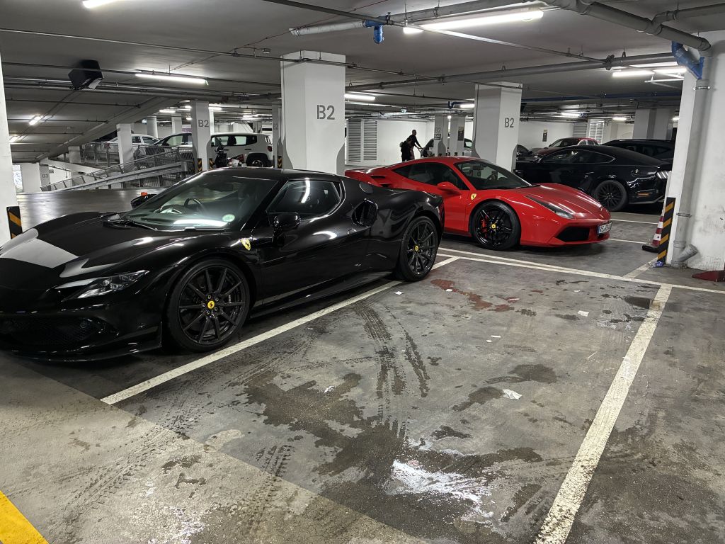 Two Ferraris cared for at Globowax Malta