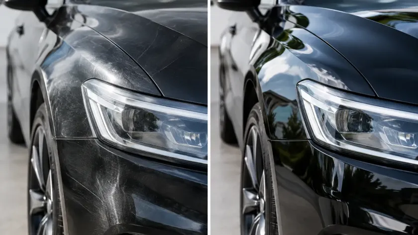 Real Paint Correction Results on Black Cars